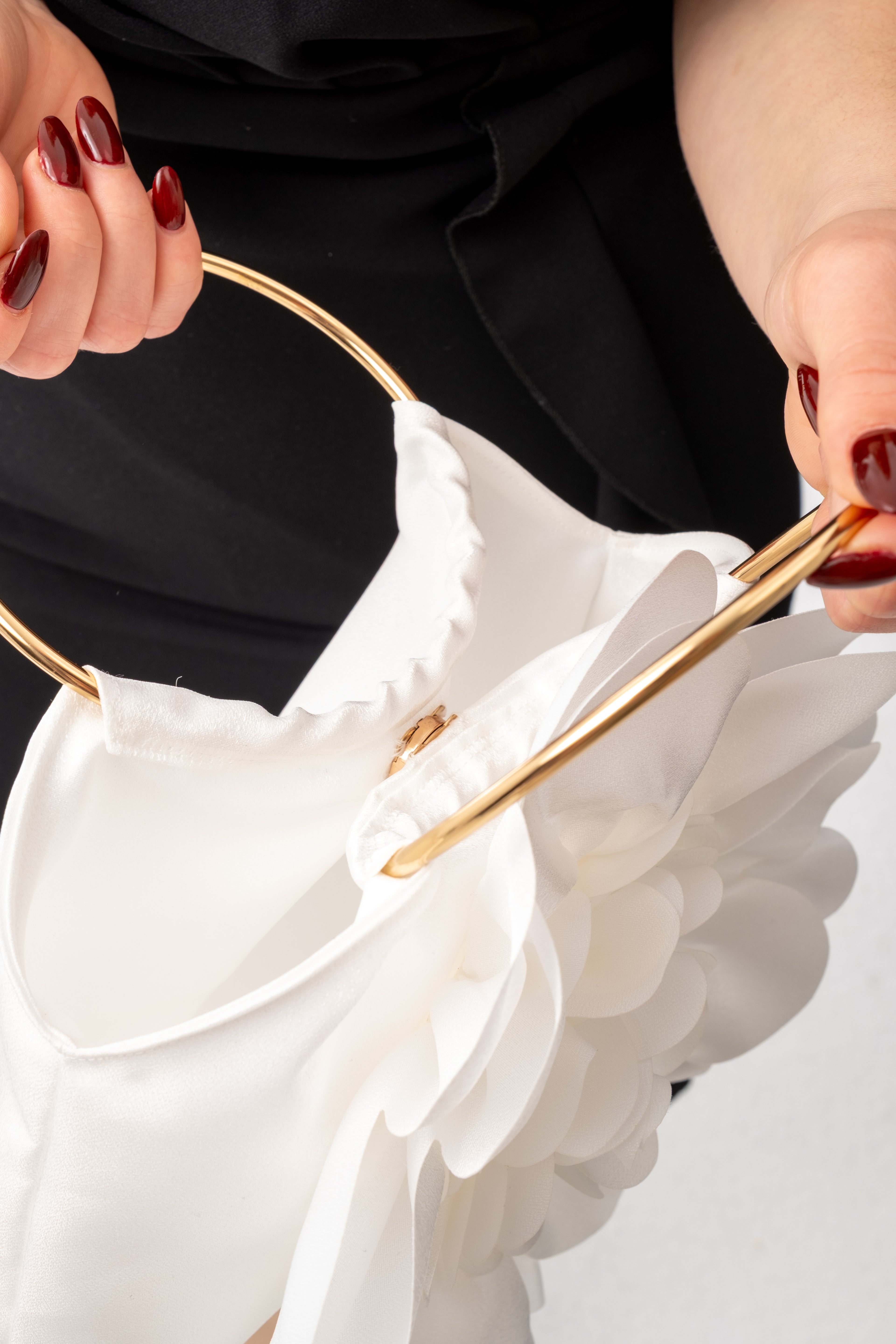 LİNA | Beyaz Abiye Çanta