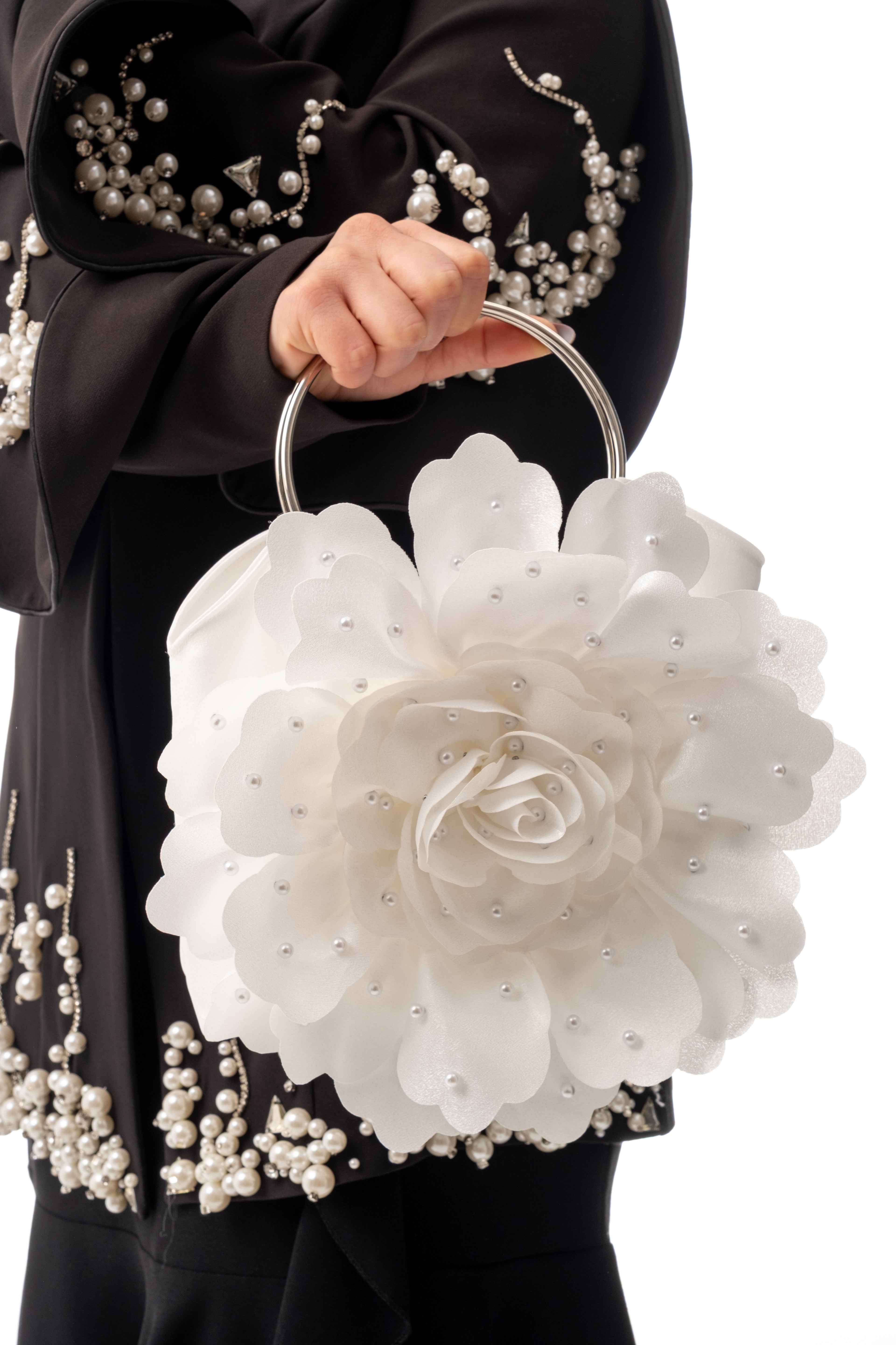 PERLA | Beyaz Abiye Çanta