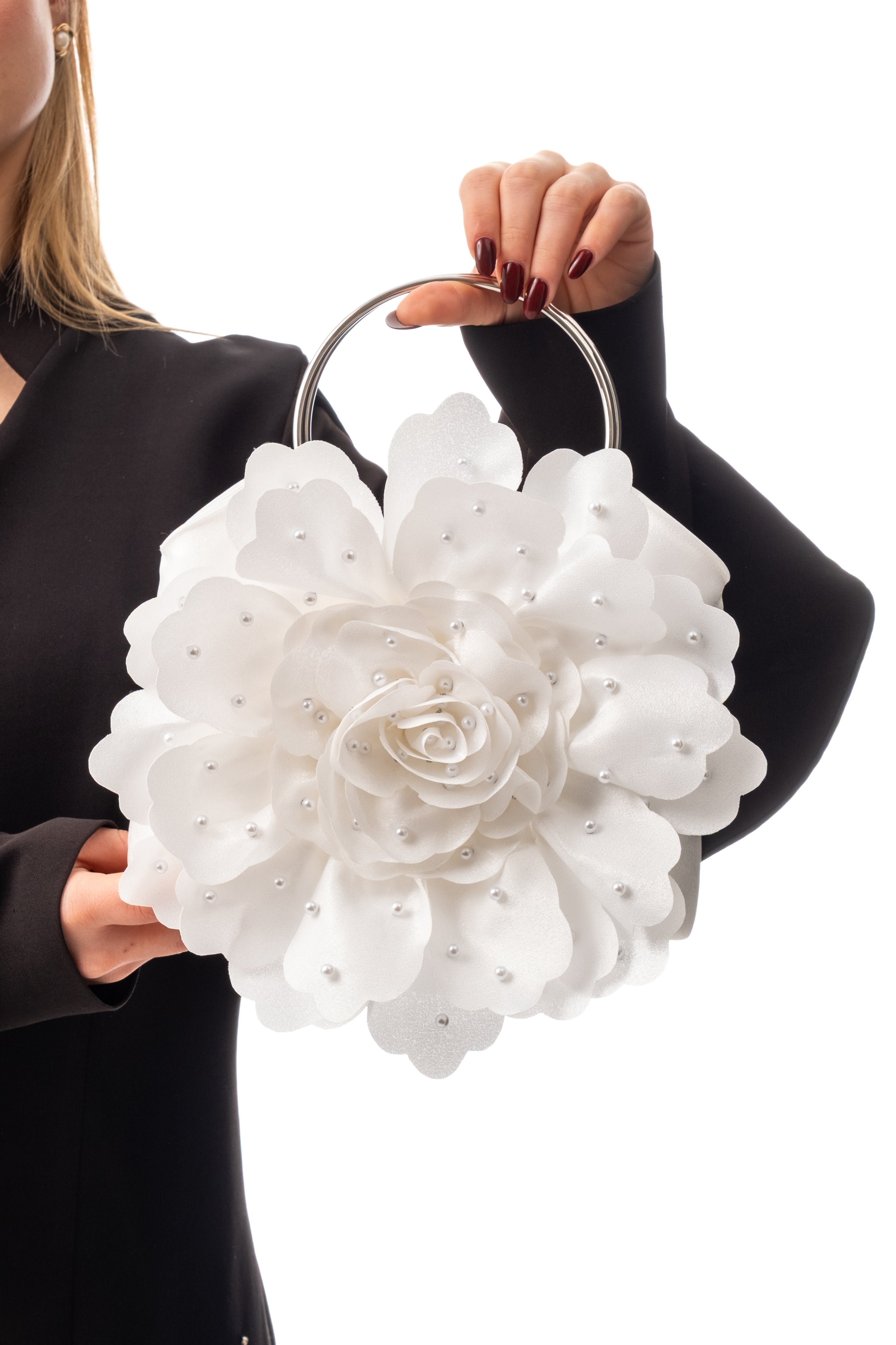 PERLA | Beyaz Abiye Çanta