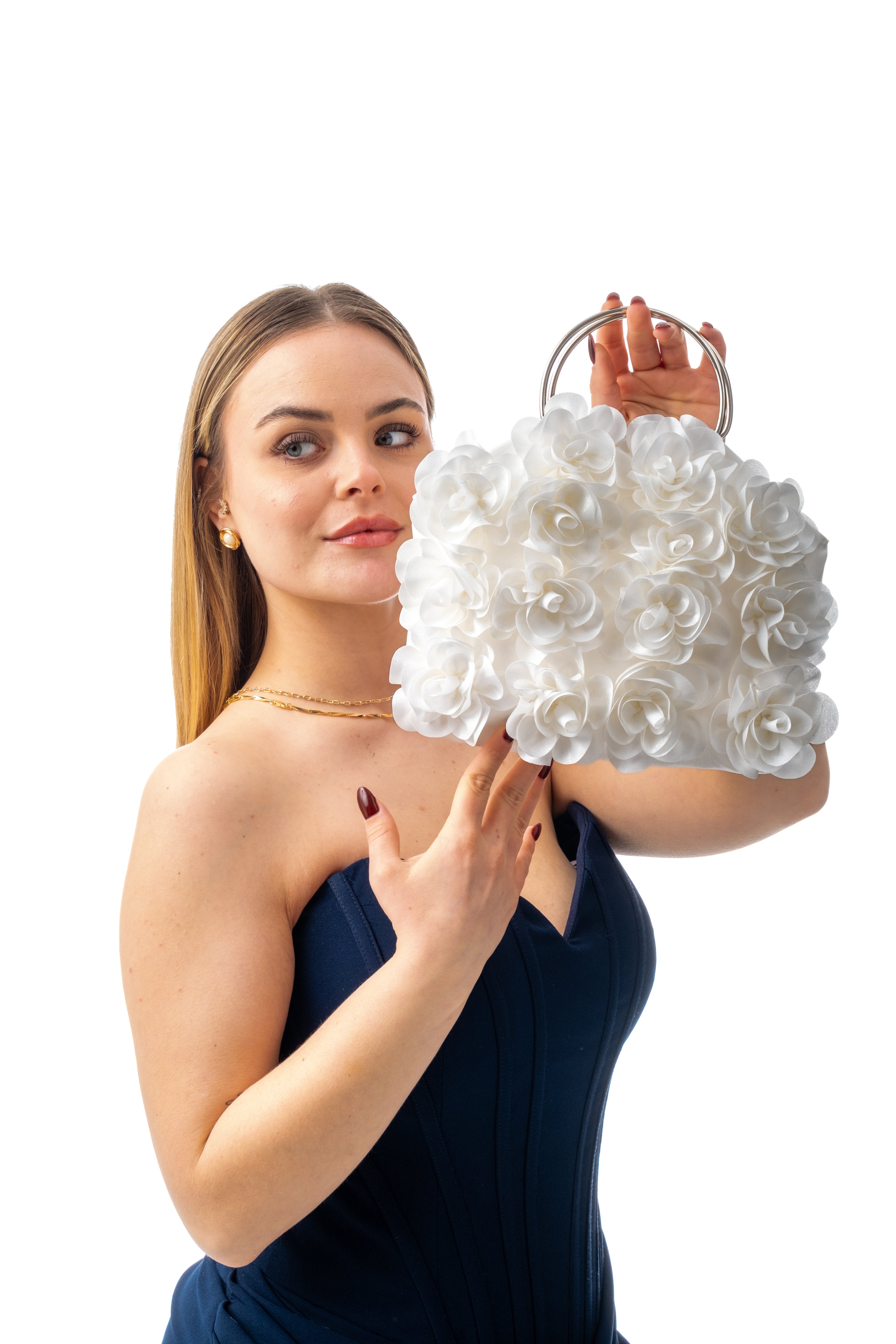 ROSALİA | Beyaz Abiye Çanta