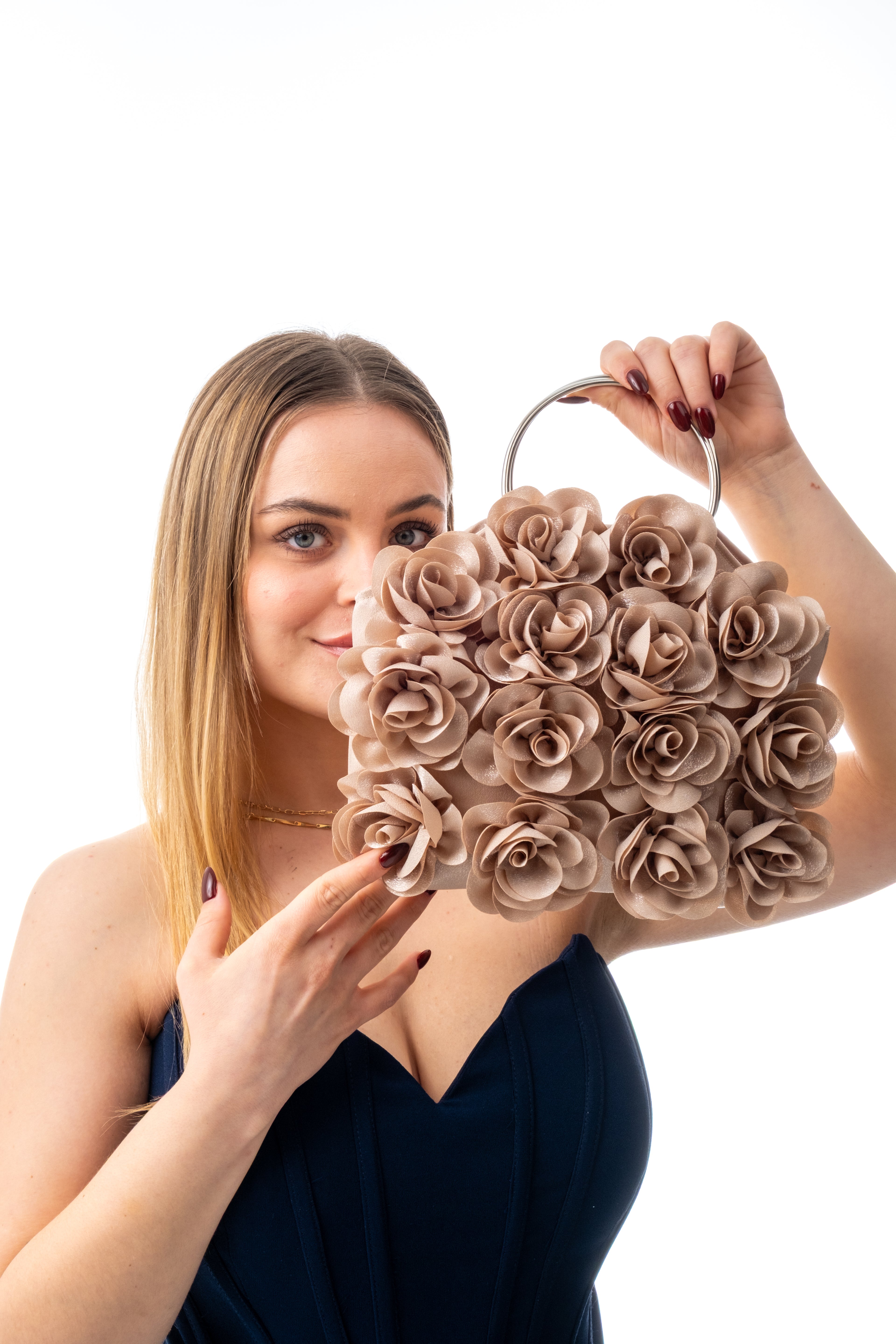 ROSALİA | Bej Abiye Çanta