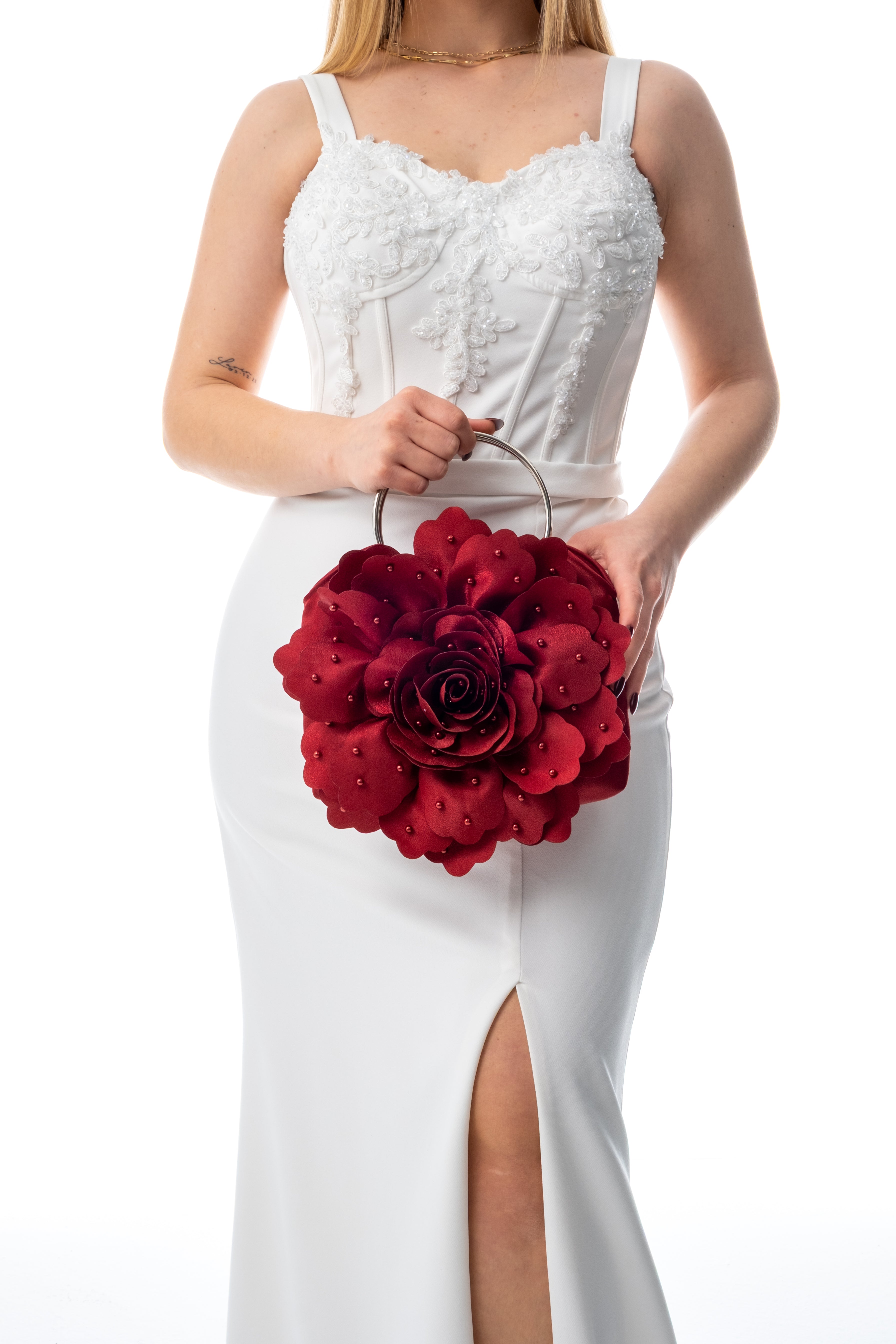 PERLA | Bordo Abiye Çanta