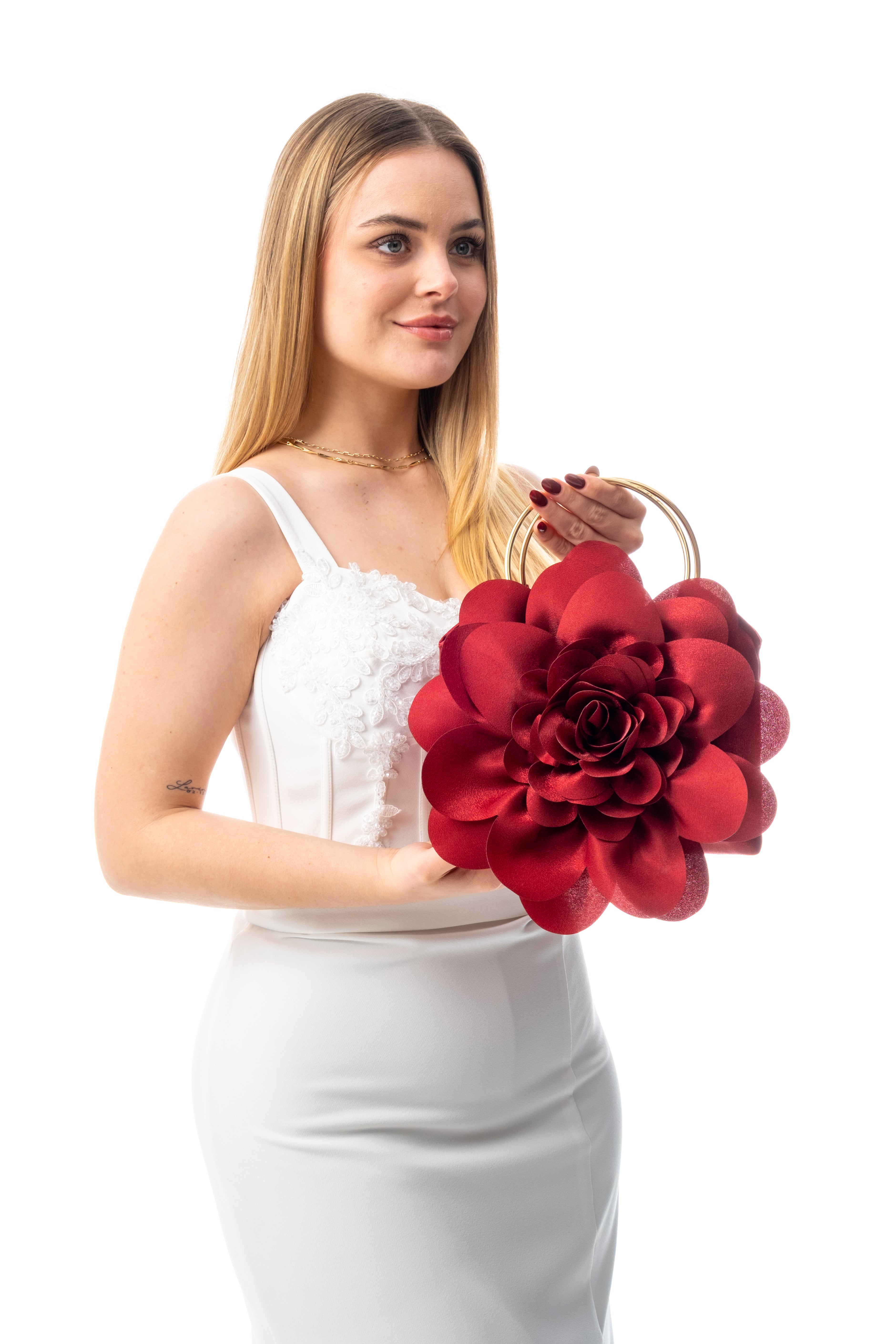 LİNA | Bordo Abiye Çanta