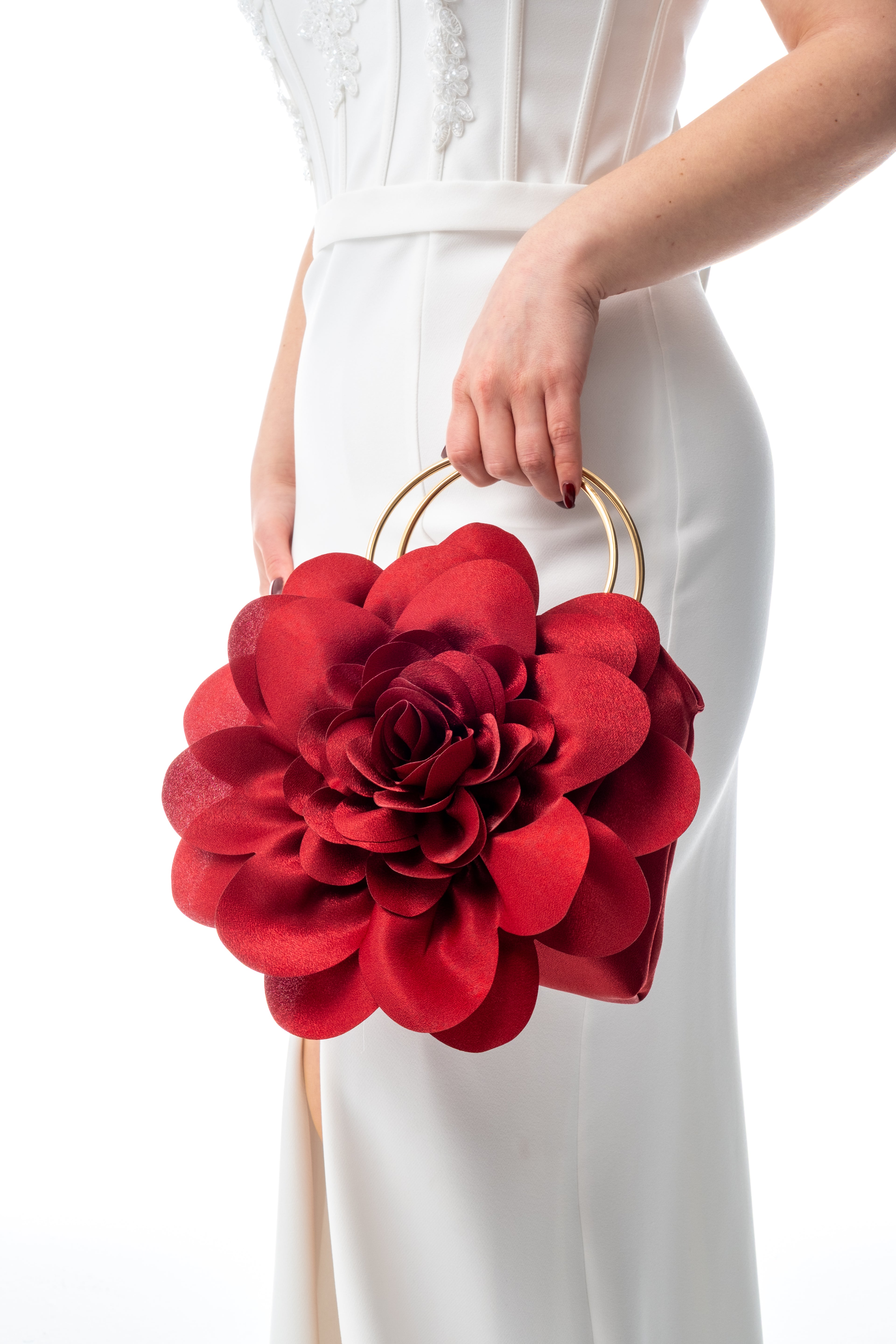 LİNA | Bordo Abiye Çanta