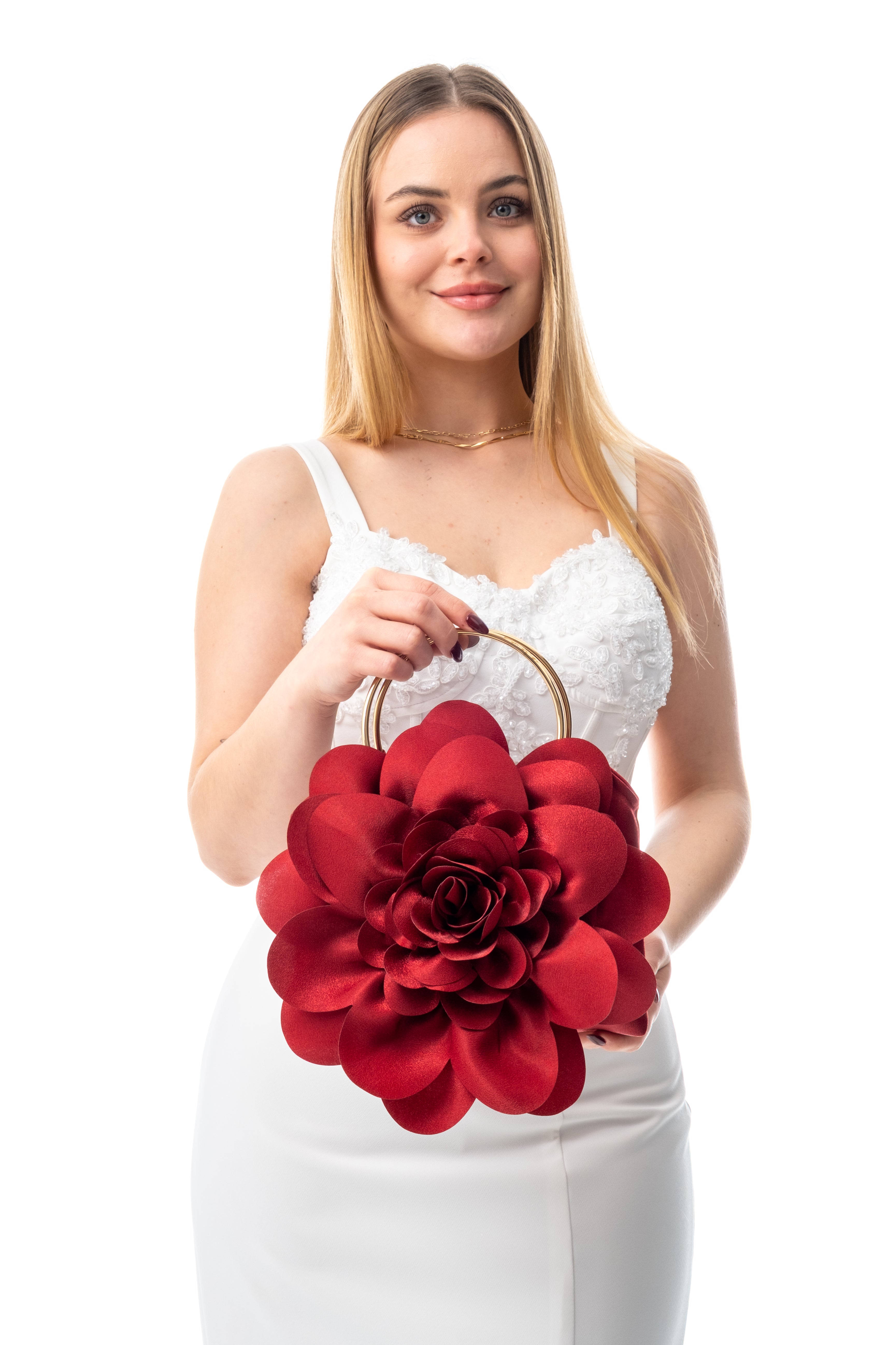 LİNA | Bordo Abiye Çanta