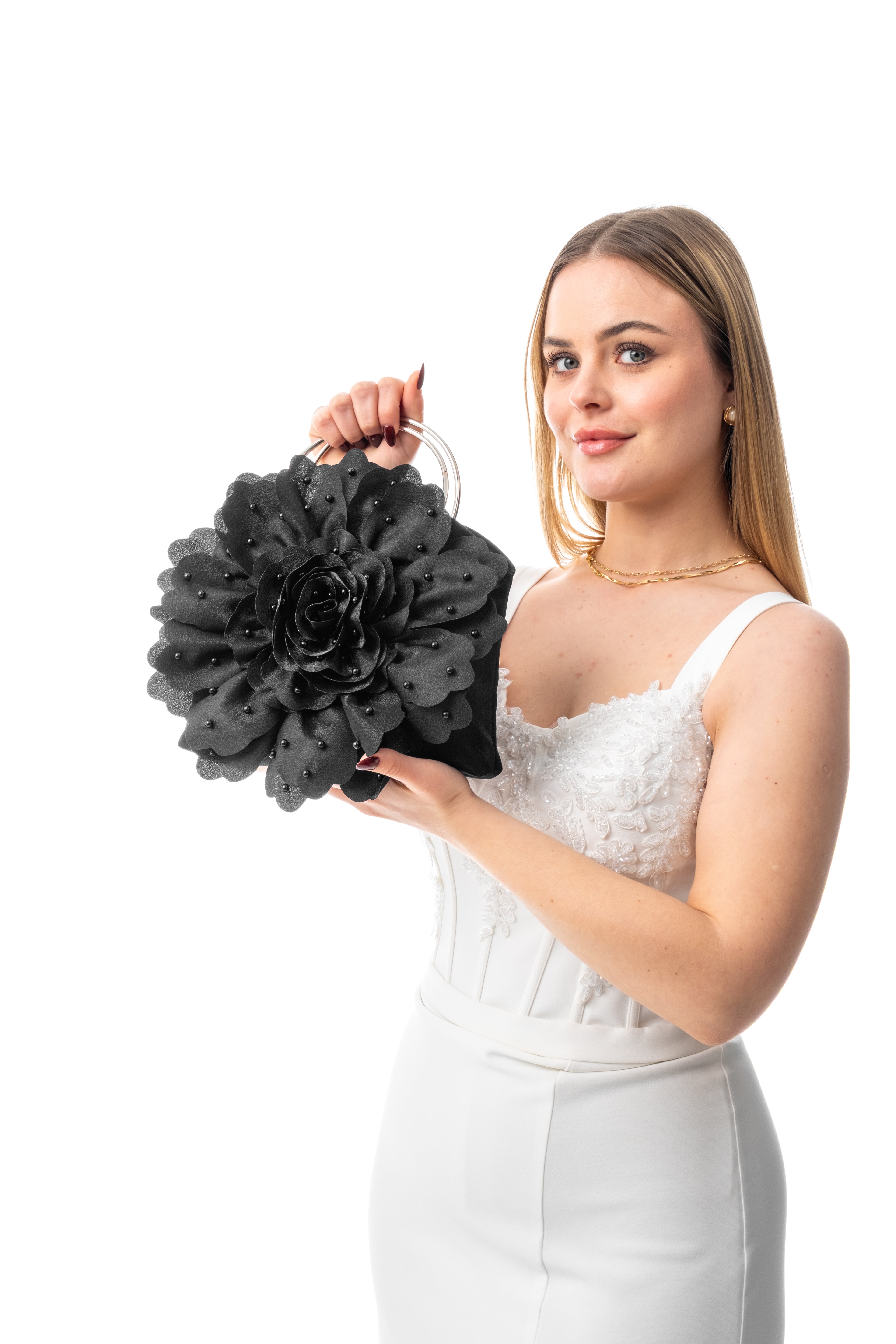 PERLA | Siyah Abiye Çanta