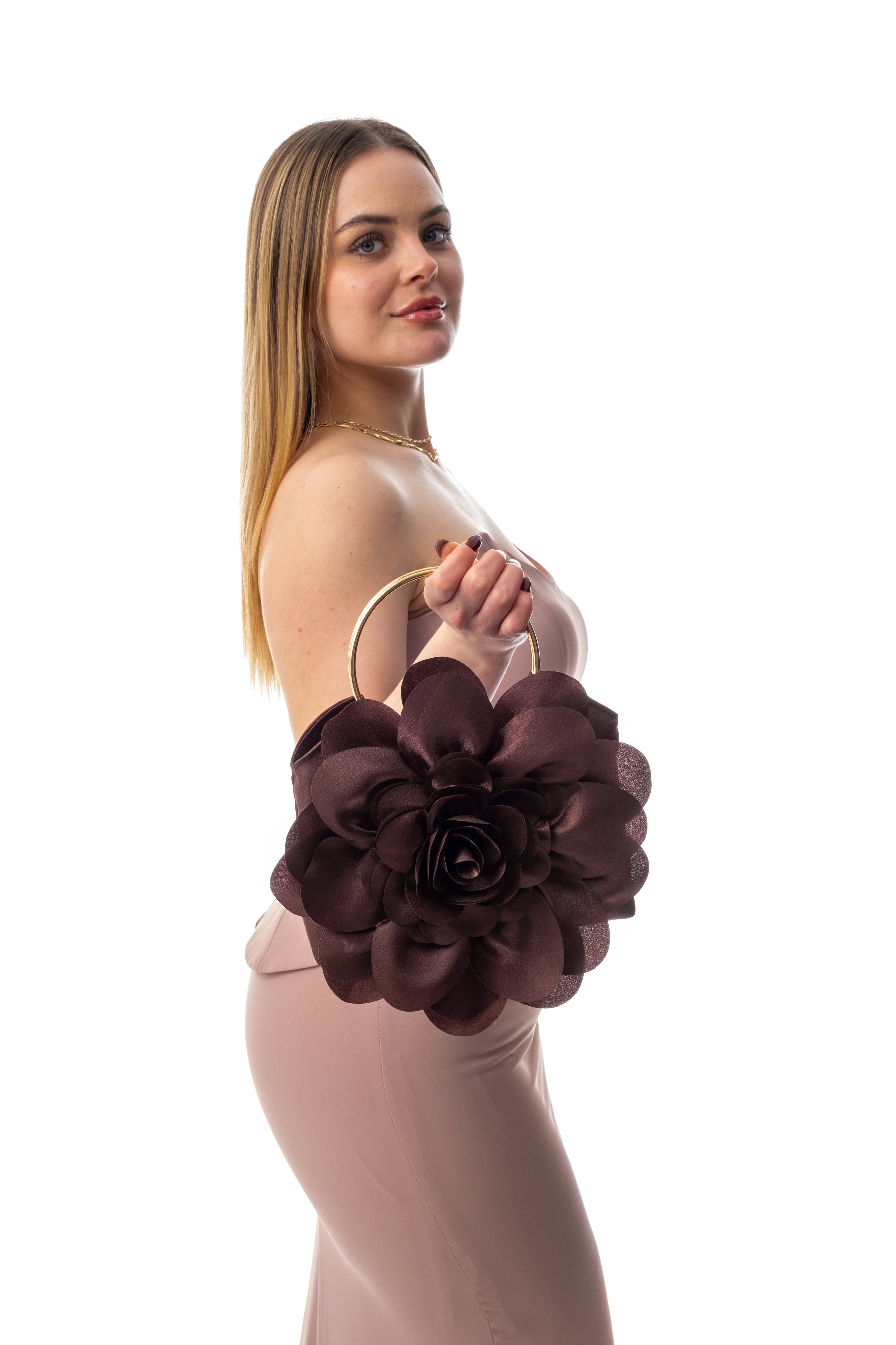 LİNA | Kahverengi Abiye Çanta