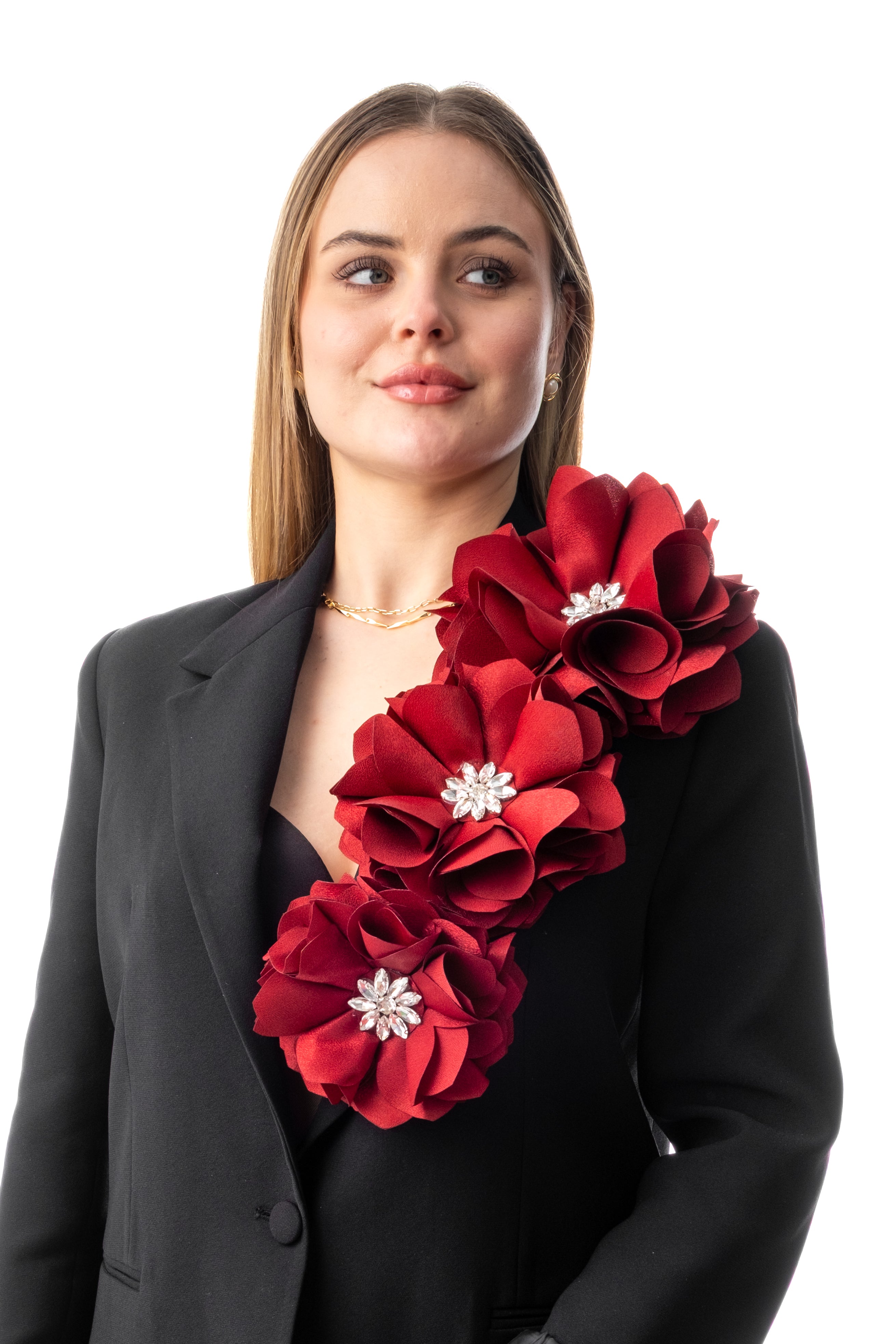 ESTELLA | Bordo Yaka Çiçeği