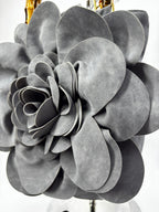 FLORA | Gri Süet Çanta